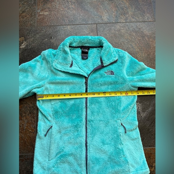 Women’s The North Face Osito aqua/jade full zipper fleece jacket. Size small - Picture 6 of 8